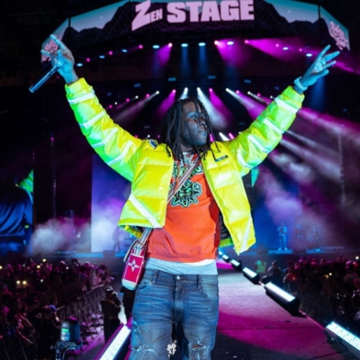 Chief Keef Performs At Rolling Loud In An Undercover Jacket Jordans And Glo Gang Hoodie