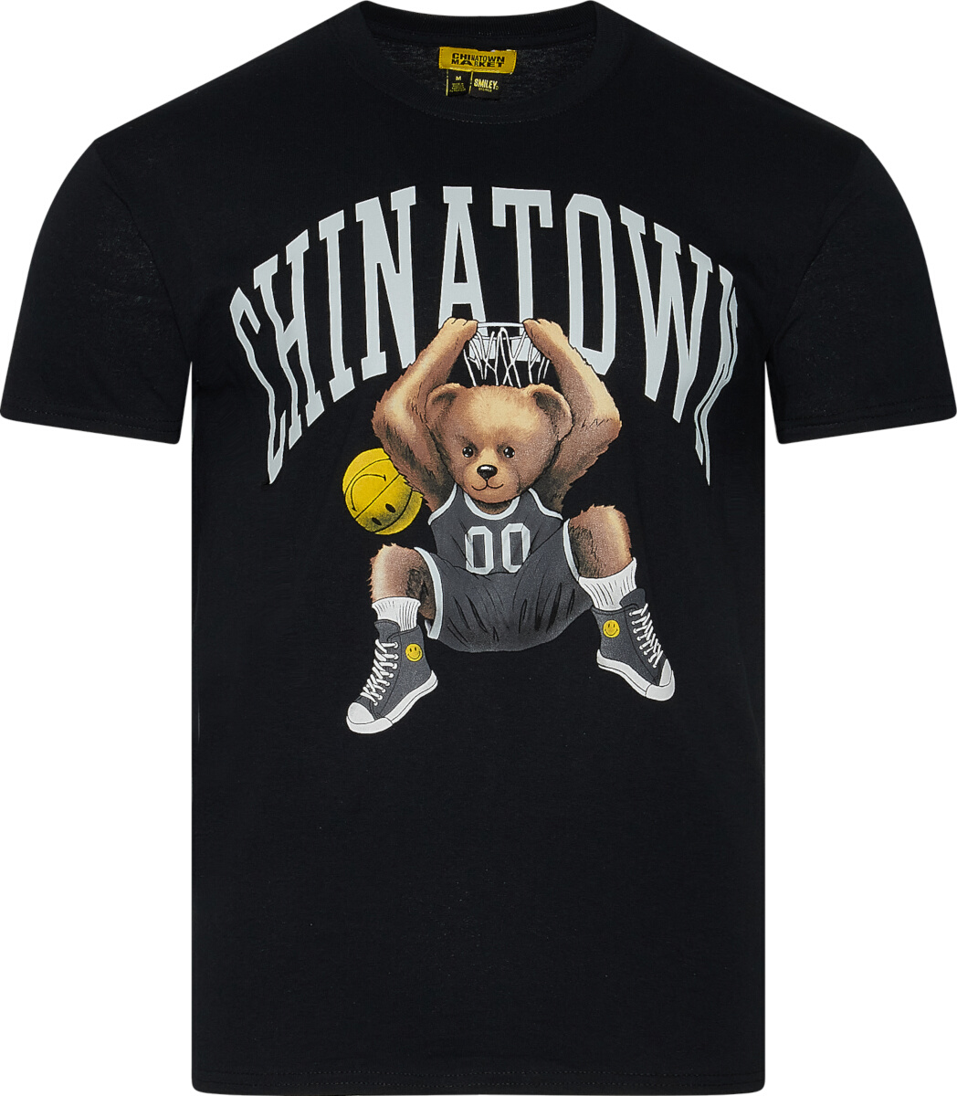 Chinatown Market Black 'Dunking Teddy Bear' T-Shirt | Incorporated Style