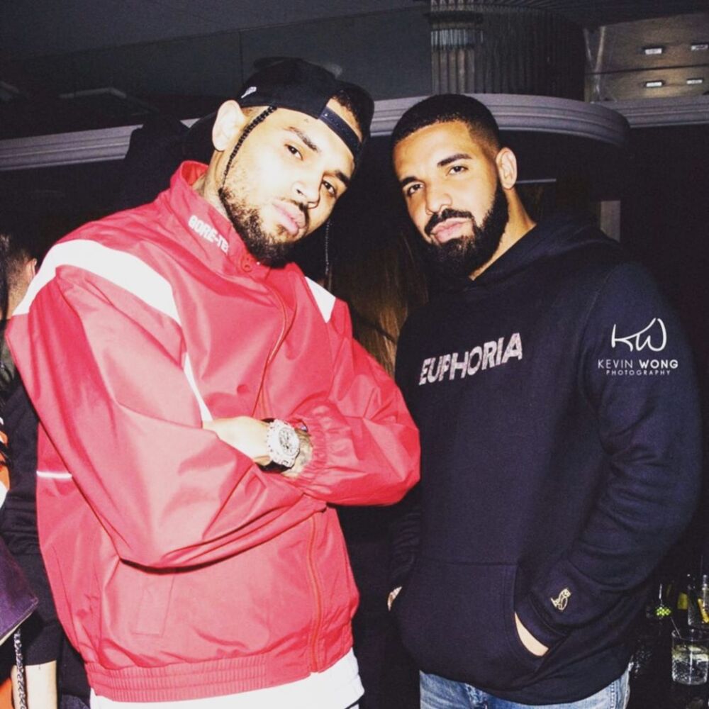 Chris Brown Hangs Out With Drake In A Supreme Gore Tex Jacket