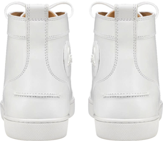 Christian Louboutin White High-Top 'Lou Spikes' Sneakers | Incorporated  Style