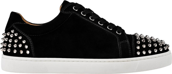 Christian Louboutin Black Suede 'Seavaste 2' Sneakers | Incorporated Style