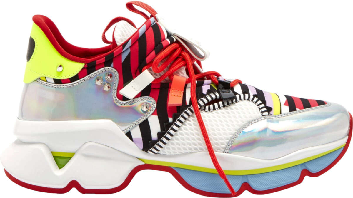 Christian Louboutin Multicolor 'Red Runner Donna' Sneakers 