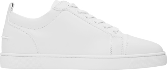 Christian Louboutin White Leather Low Top Sneakers