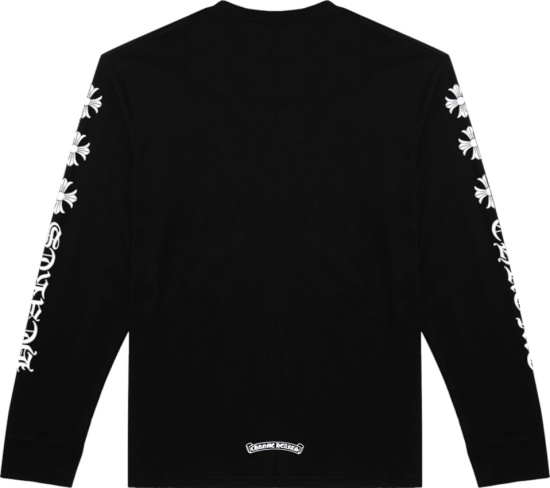 Chrome Hearts Plus Cross Long Sleeve T Shirt Black