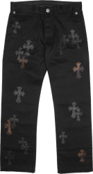 Chrome Hearts Black And Brown Camo Cross Patch Pants