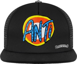 Chrome Hearts Black Anti Logo Trucker Hat