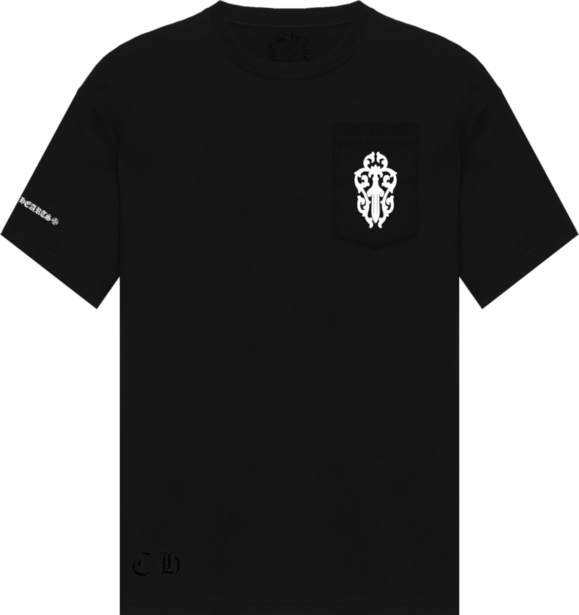 Chrome Hearts Black 'Dagger Script' T-Shirt | Incorporated Style