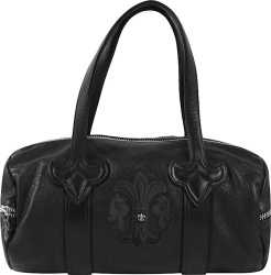 Black Fleur-De-Lis Duffle Bag