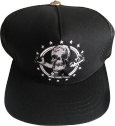 Chrome Hearts x Foti Black Skull Trucker Hat