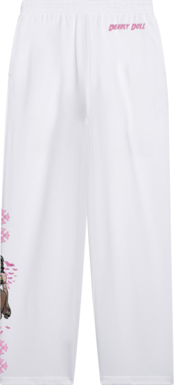 Chrome Hearts X Deadly Doll White Pinup Sweatpants (2)