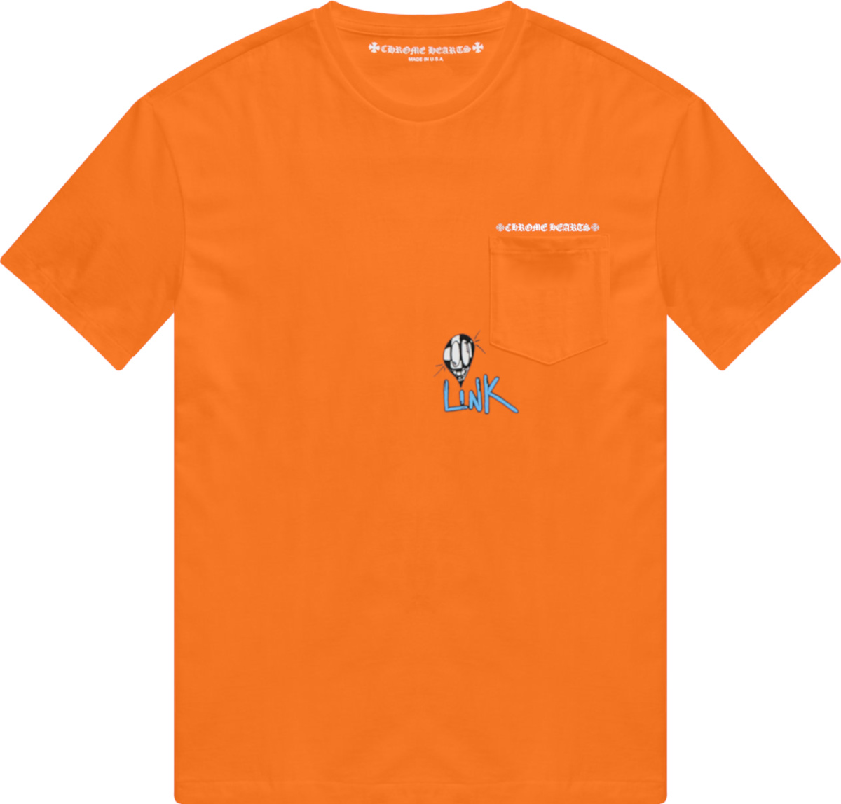 Chrome Hearts x Matty Boy Orange 'Link' T-Shirt | INC STYLE