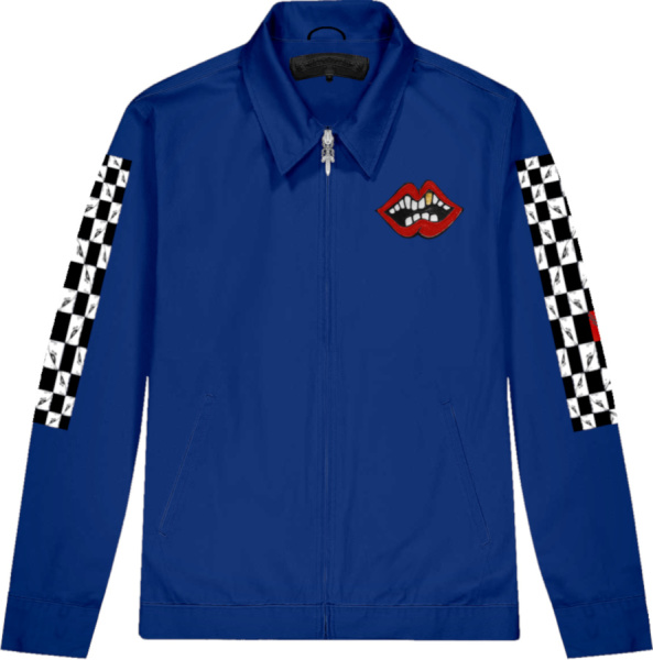 Chrome Hearts X Matty Boy Royal Blue Chomper Jacket