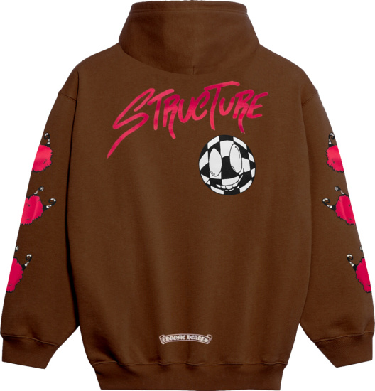 Chrome Hearts x Matty Boy Brown & Pink 'Structure' Hoodie | INC STYLE