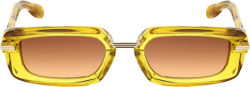 Chrome Hearts Yellow Clear Frame Sunglasses