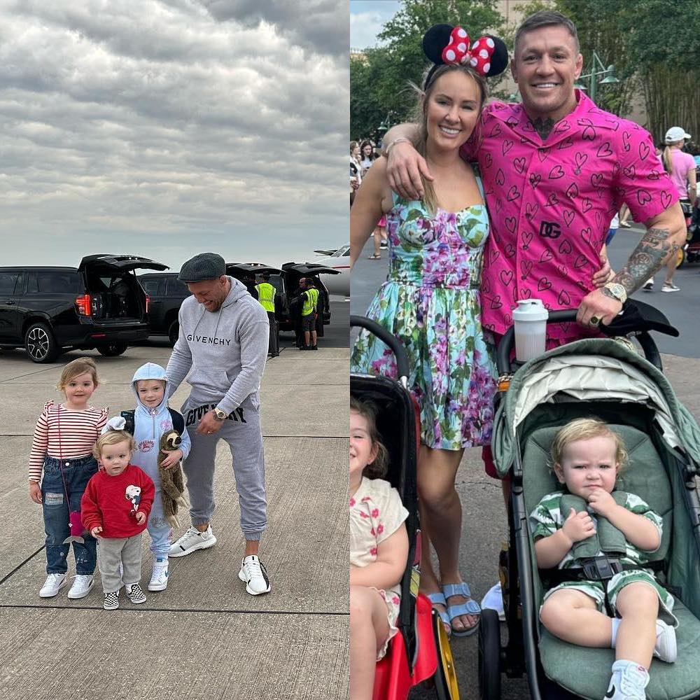 Conor McGregor Visits Disney World In Grey Givenchy & Pink Dolce Outfits