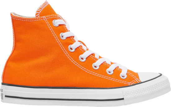 Converse Chuck 70 High Top Orange Canvas Sneakers
