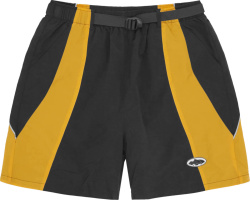 Cortiez Black And Yellow Sprint Shorts
