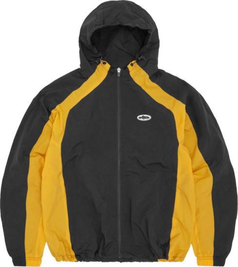 Cortiez Black & Yellow Windbreaker Jacket | INC STYLE
