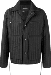Black Quilted Chore Jacket