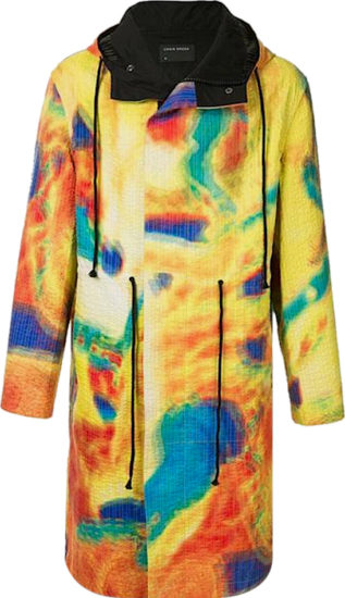Craig Green Multicolor Radar Print Hooded Coat