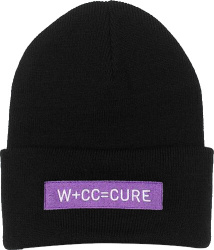 Cure By Wcc Black Logo Patch Beanie