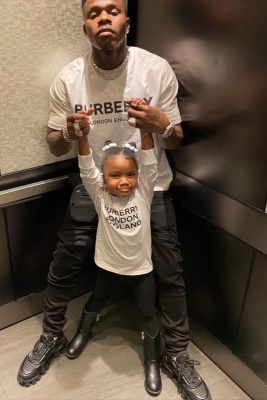 Dababy Weairng A Burberry Tee With Black Jeans And Prada All Black Sneakers