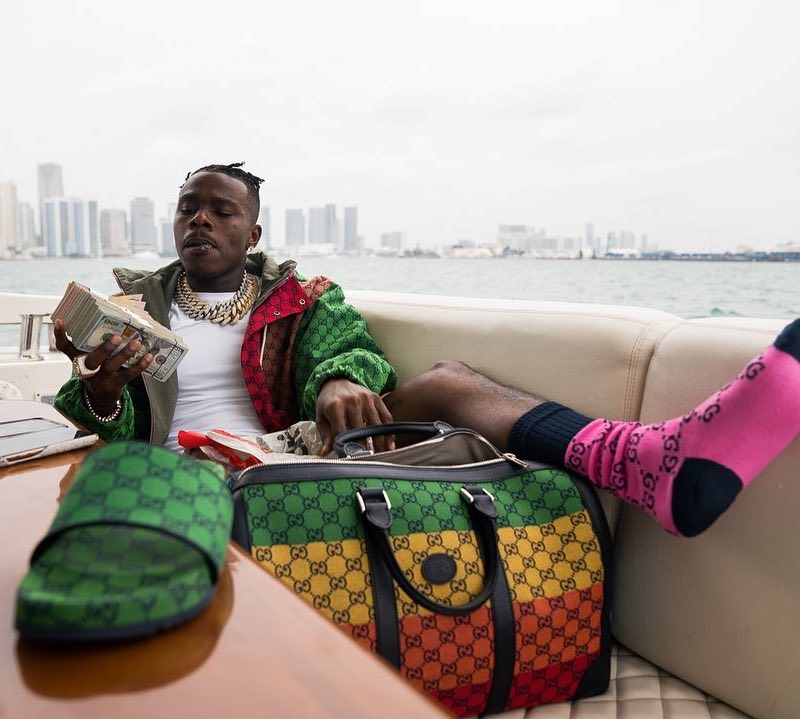 DaBaby Wearing an All Gucci Multicolor-GG Outfit | INC STYLE