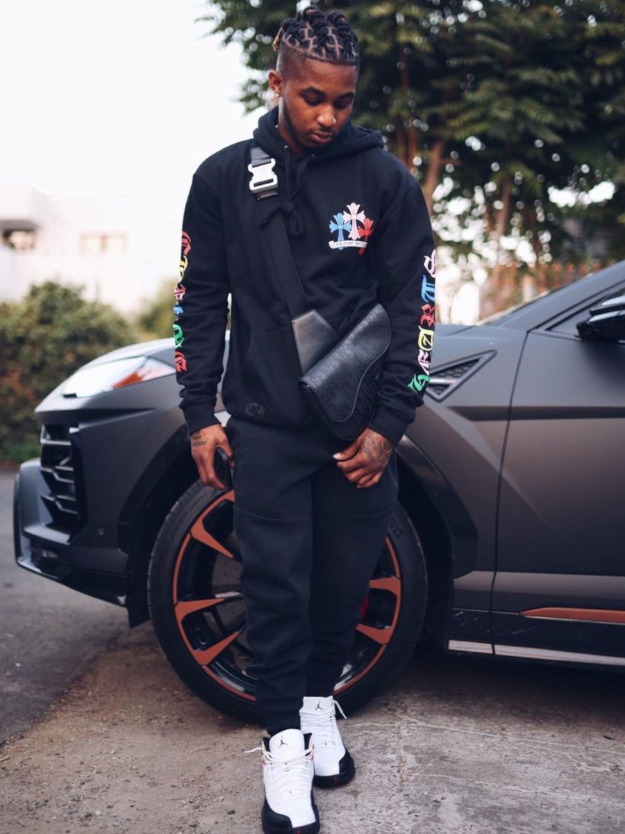 DDG Wearing a Dior Bag With A Chrome Hearts Hoodie & Jordan 12s | INC STYLE