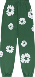 Denim Tears Green Cotton Wreath Sweatpants