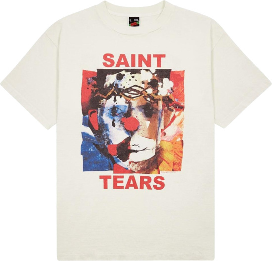 Denim Tears X Saint Mxxxxxx White T Shirt