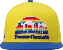 Denver Nuggets Yellow And Blue Visor Logo Hat