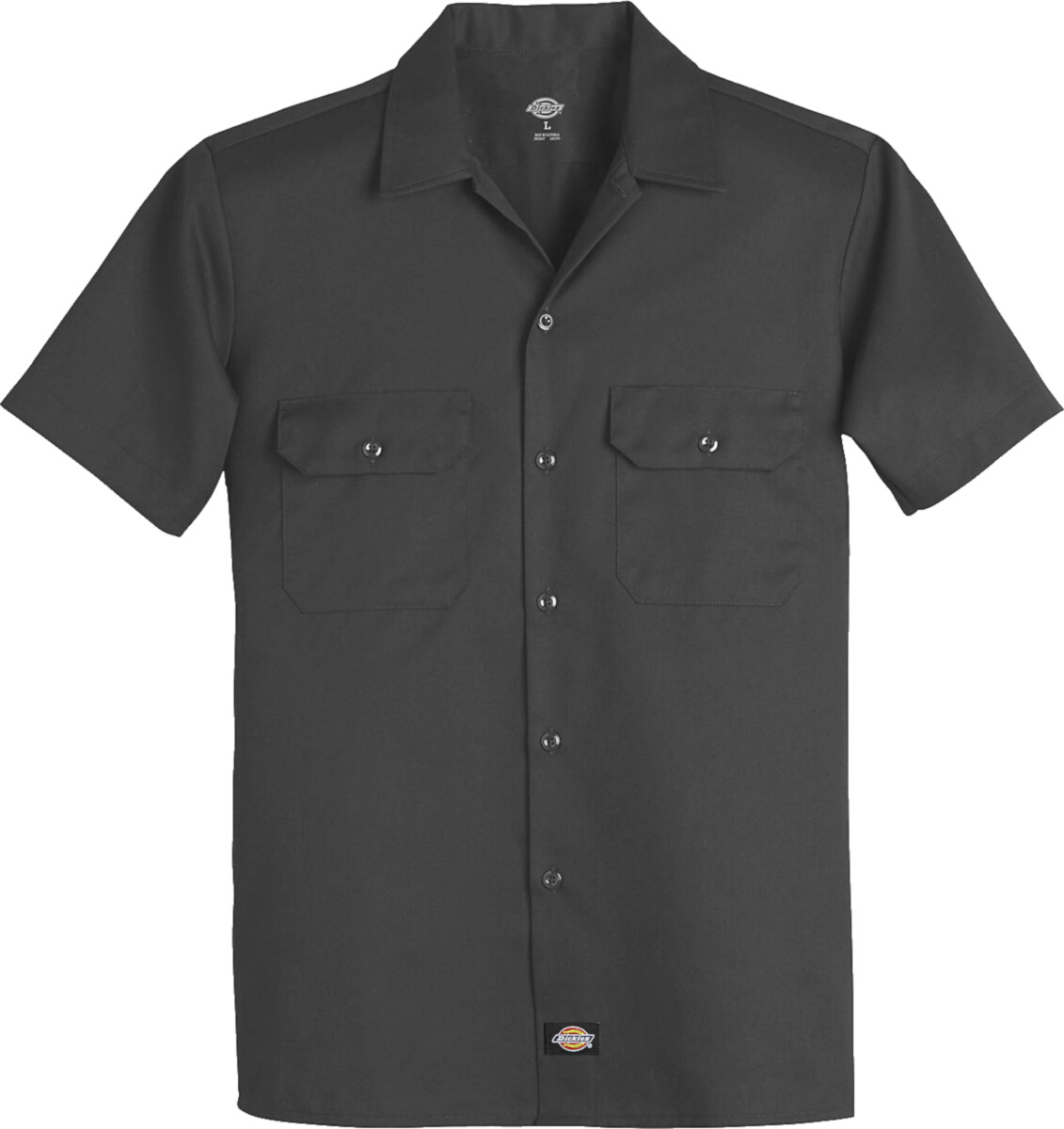 Dickies Dark Grey Short Sleeve Work Shirt | INC STYLE