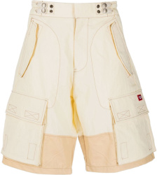 Cream 'P Glary' Cargo Shorts