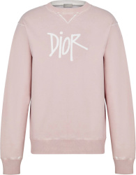 Dior x Shawn Pink Garment-Dyed Sweatshirt