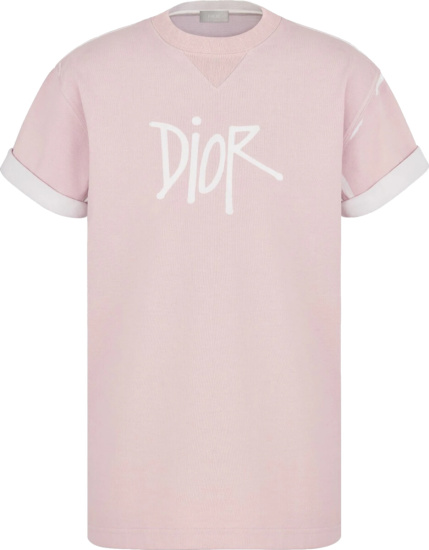 Dior x Shawn Pink Garment-Dyed T-Shirt | INC STYLE Dior x Shawn Pink Garment-Dyed T-Shirt | INC STYLE