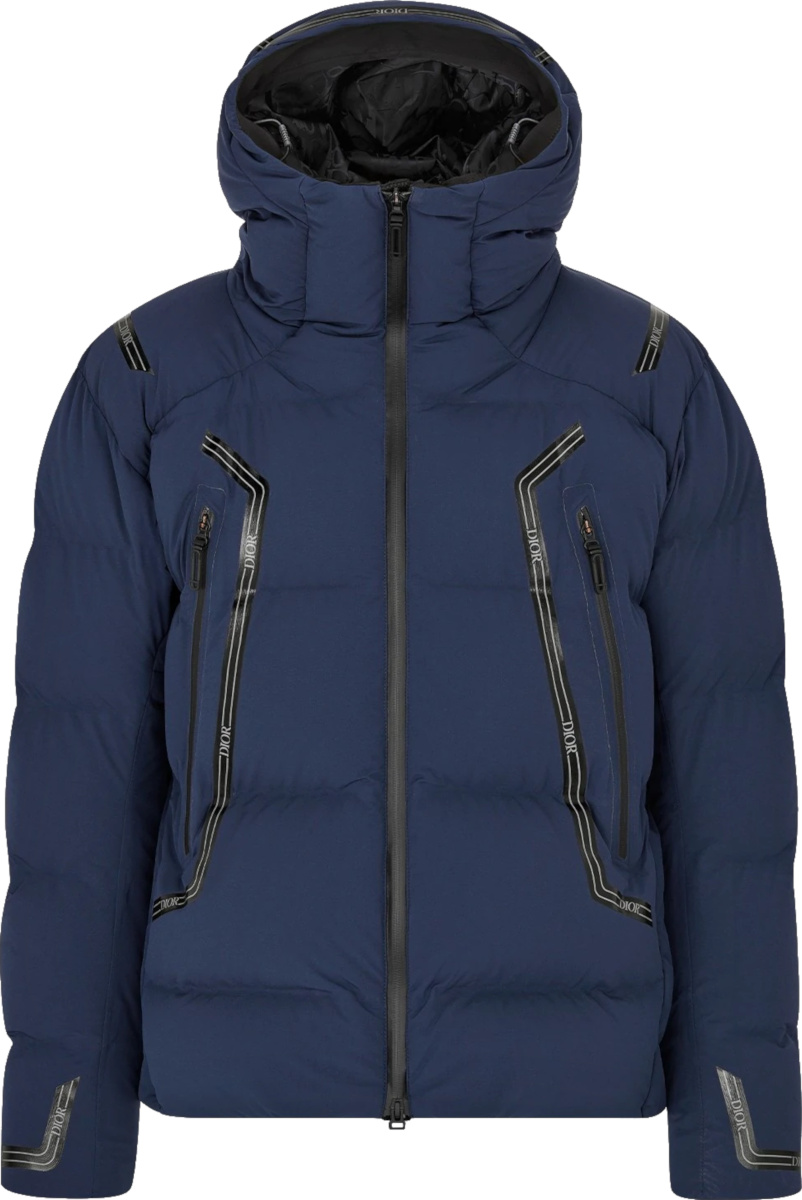Dior x Descente Navy Blue Puffer Jacket | INC STYLE