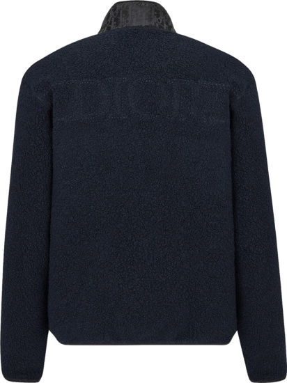 Dior Navy Sherpa Fleece Jacket | Incorporated Style
