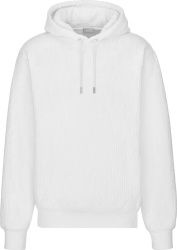 White Terry Oblique Hoodie