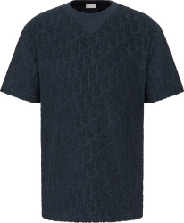Navy Terry Oblique T-Shirt
