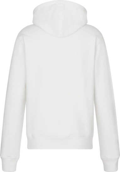 Dior White & Yellow 'CD Icon' Hoodie | INC STYLE