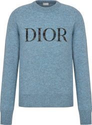 Dior x Peter Doig Light Blue Logo Sweater