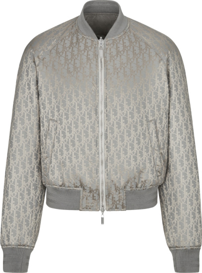 Dior Silver Oblique Bomber Jacket | INC STYLE