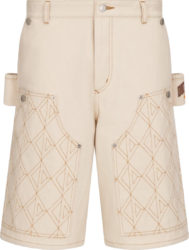 Dior Tears Cream Carpenter Shorts