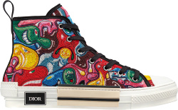 Dior x Kenny Scharf Multicolor Beaded High 'B23' Sneakers