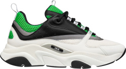 White & Green 'B22' Sneakers