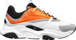 Orange & White 'B22' Sneakers