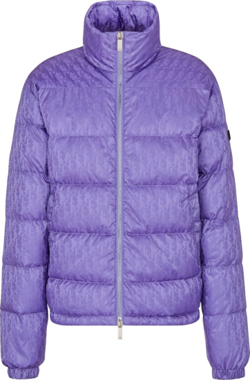 Dior Purple Oblique Puffer Jacket | Incorporated Style