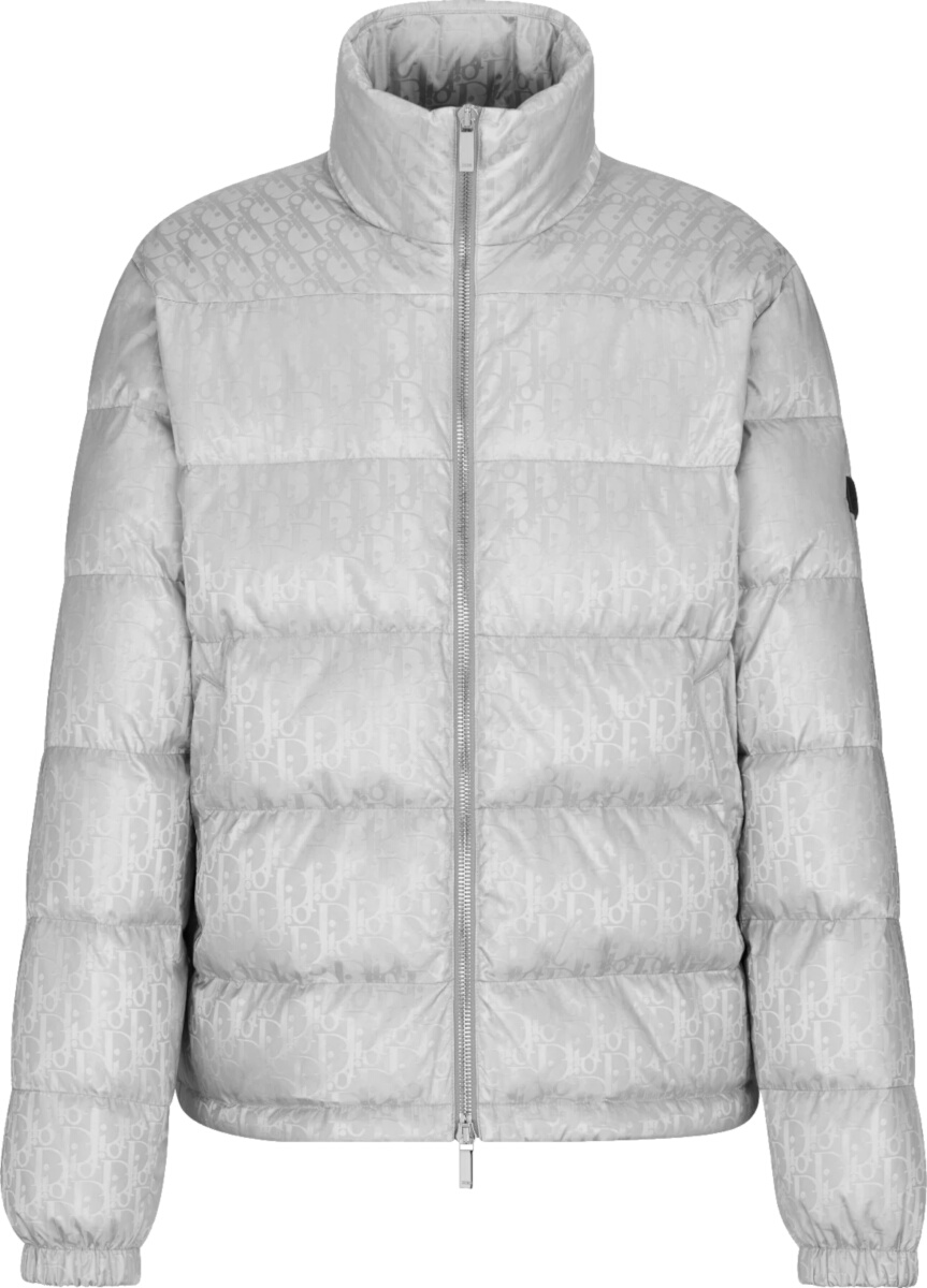 Dior Silver Oblique Puffer Jacket | Incorporated Style