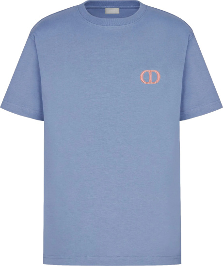 Dior Blue & Pink 'CD Icon' T-Shirt | Incorporated Style