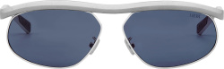 Silver & Blue 'DioRider S1U' Sunglasses
